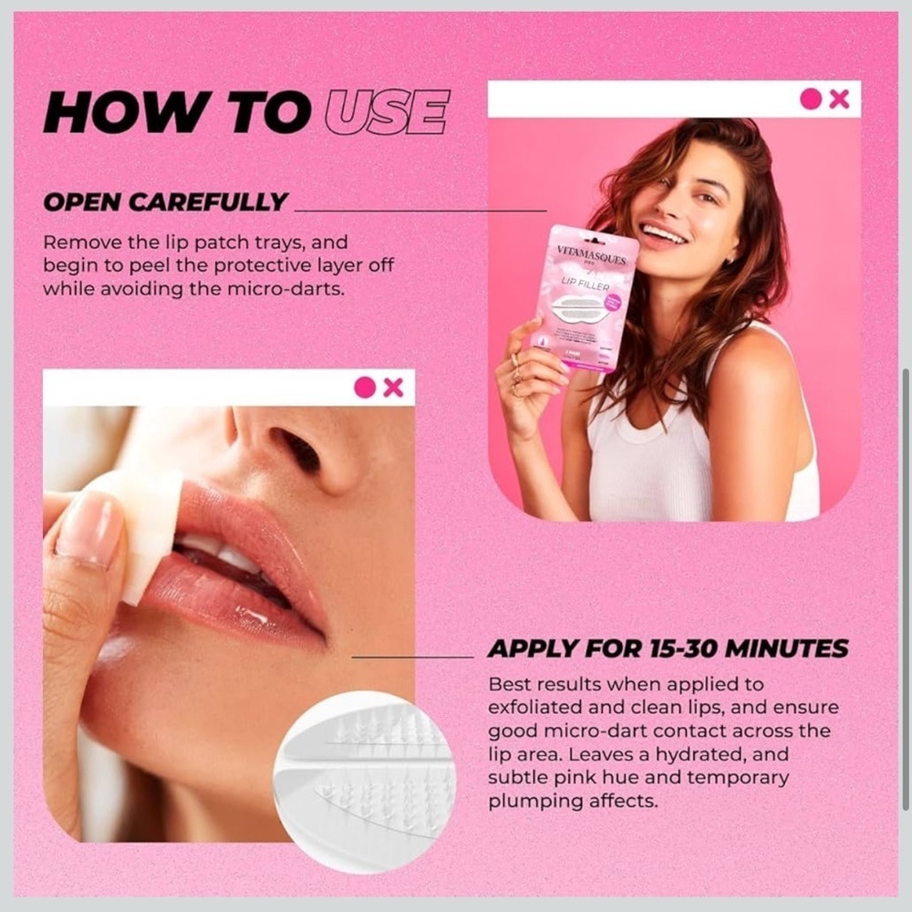 Vitamasques Instant Lip Filler (6 PACK) - Picture 4 of 11